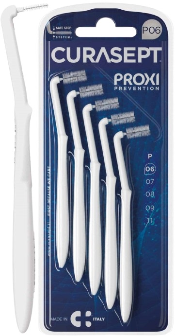 CURASEPT PROXI ANGLE P06 BIANCO/WHITE 5 PEZZI - goldeneffe.it