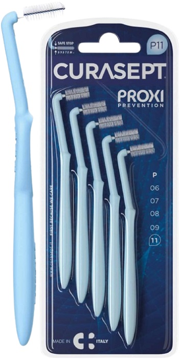CURASEPT PROXI ANGLE P11 AZZURRO/LIGHT BLUE 5 PEZZI - goldeneffe.it