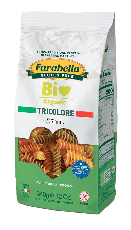 FARABELLA BIO FUSILLI TRICOLORE 340 G - goldeneffe.it