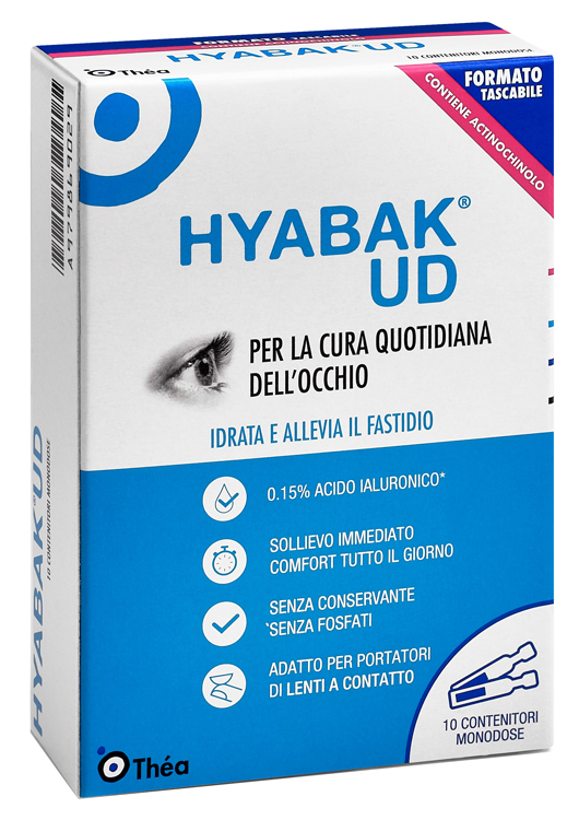 HYABAK UD SOSTITUTO LACRIMALE 10 MONODOSI 4 G - goldeneffe.it