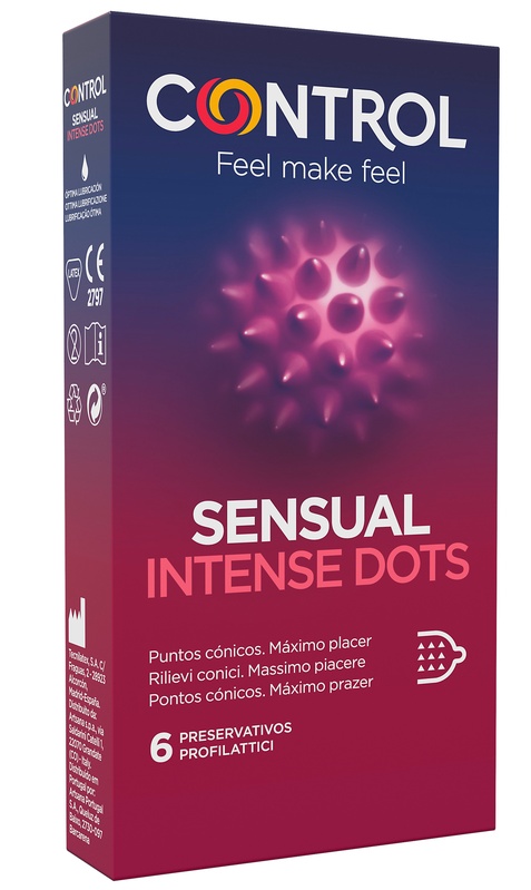 CONTROL SENSUAL INTENSE DOTS 6 PEZZI - goldeneffe.it