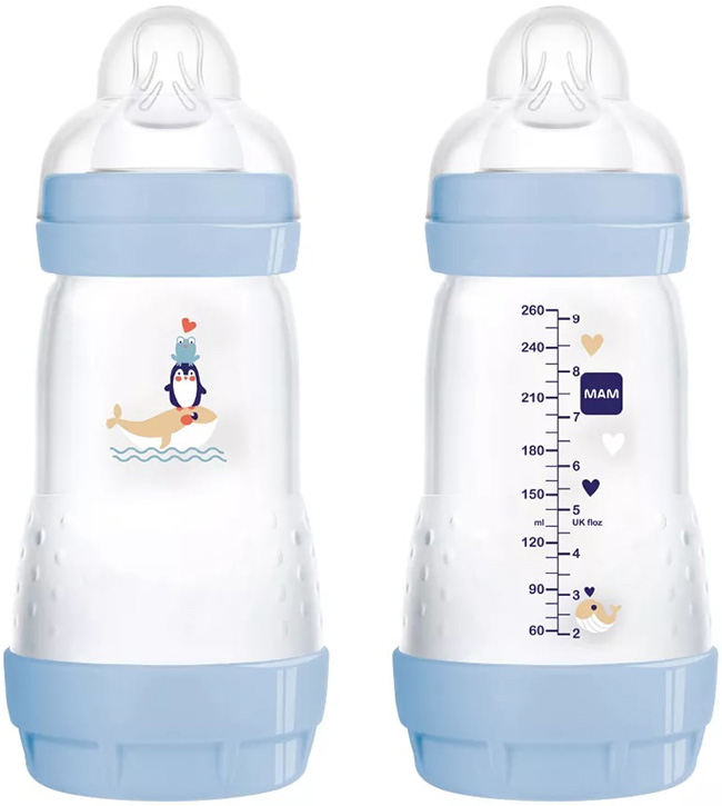 MAM BIBERON EASY START 260 ML 2+ TETTARELLA 2 MASCHIO - goldeneffe.it