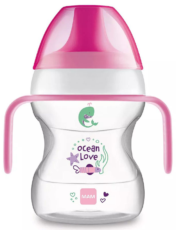MAM LEARN TO DRINK CUP 190 ML 6+ BECCUCCIO RIGIDO FEMMINA - goldeneffe.it