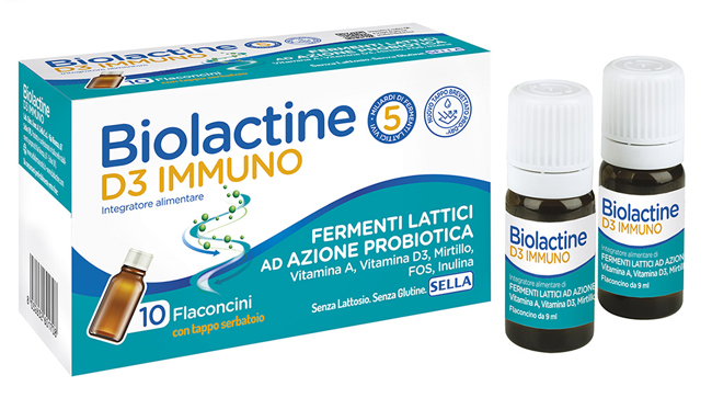 BIOLACTINE D3 IMMUNO 10 FLACONCINI - goldeneffe.it