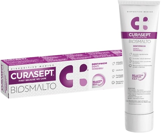 CURASEPT BIOSMALTO DENTIFRICIO DENTI SENSIBILI 75 ML - goldeneffe.it