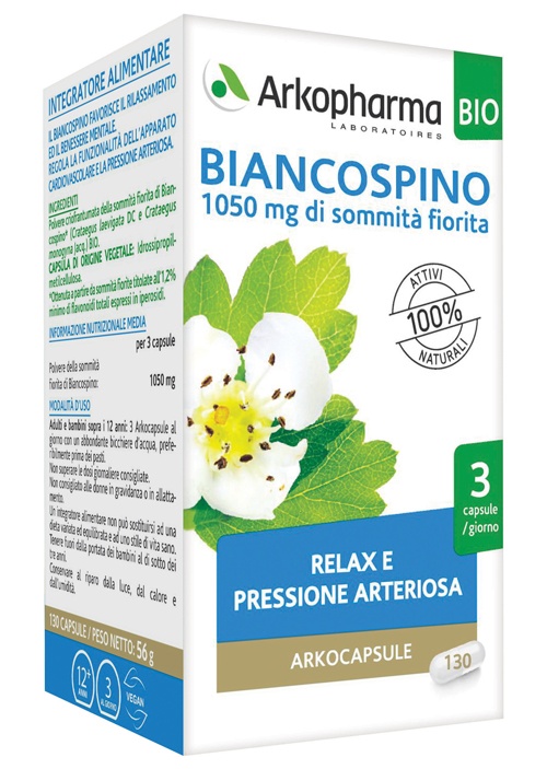 ARKO CAPSULE BIANCOSPINO BIO 45 CAPSULE - goldeneffe.it