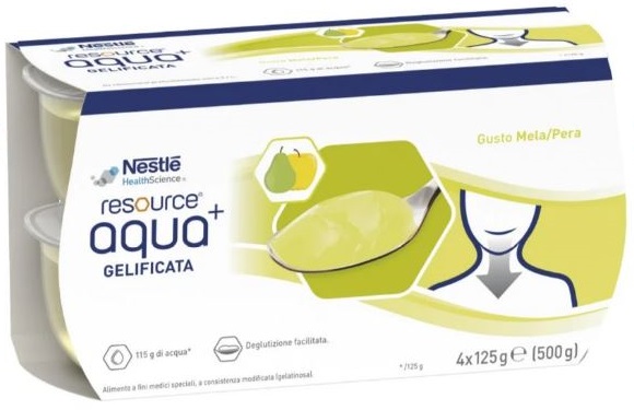 RESOURCE AQUA ACQUA GELIFICATA+APPLEPEAR CUP 6 4X125 G - goldeneffe.it