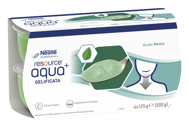 RESOURCE AQUA ACQUA GELIFICATA+MINT CUP 6 4X125 G - goldeneffe.it