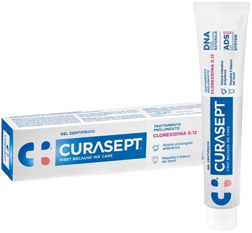 CURASEPT DENTIFRICIO 0,12 75 ML ADS+DNA - goldeneffe.it