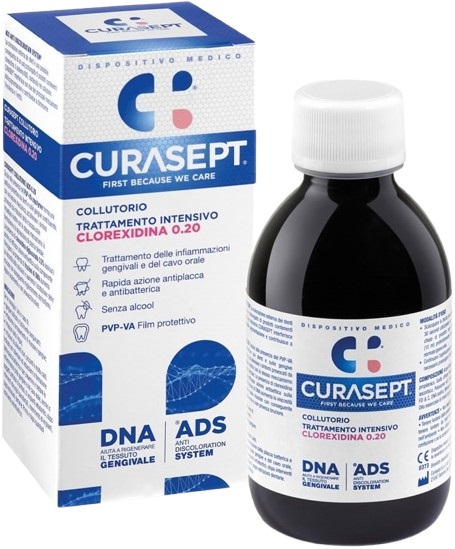 CURASEPT COLLUTORIO 0,20 ADS + DNA 200 ML - goldeneffe.it