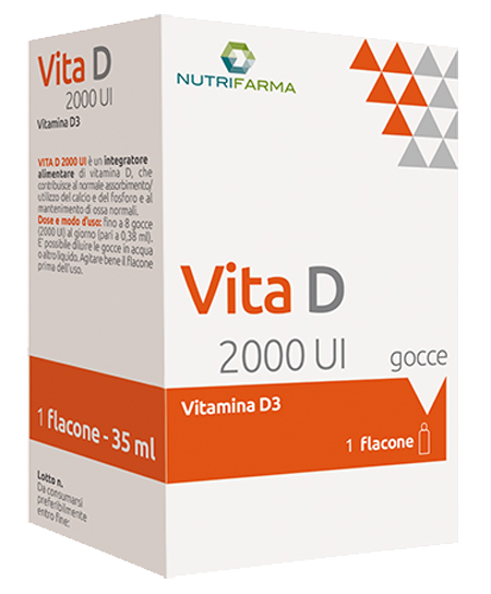 VITA D 2000UI GOCCE 35 ML - goldeneffe.it