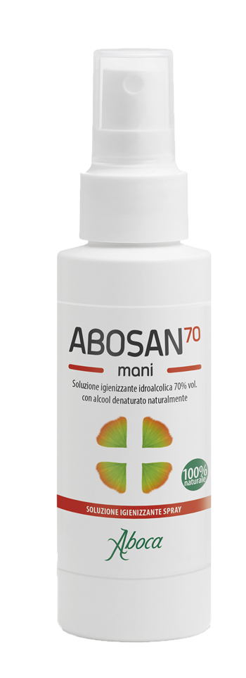 ABOSAN70 SOLUZIONE IGIENIZZANTE MANI 100 ML SPRAY - goldeneffe.it