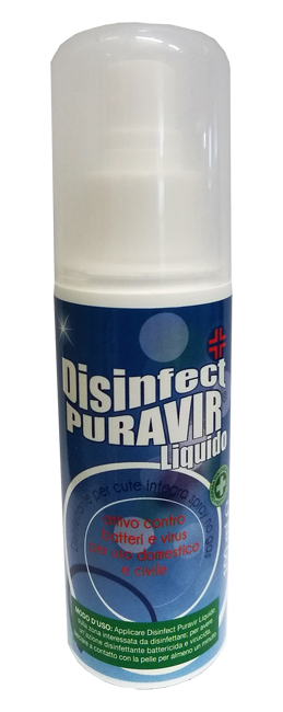 DISINFECT PURAVIR LIQUIDO 100 ML - goldeneffe.it