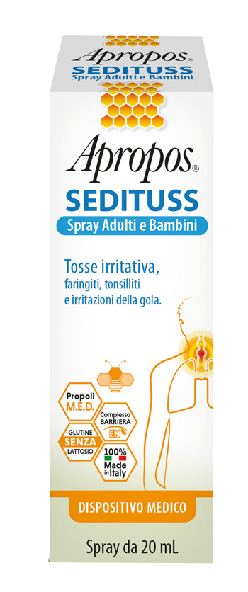 APROPOS SEDITUSS SPRAY ADULTI/BAMBINI 20 ML - goldeneffe.it