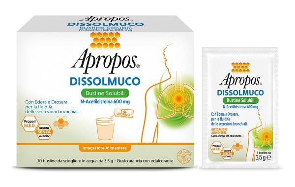 APROPOS DISSOLMUCO 10 BUSTINE SOLUBILI - goldeneffe.it