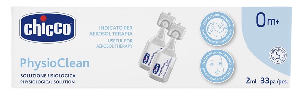 CHICCO SOLUZIONE PHYSIOCLEAN 2 ML 33 PEZZI - goldeneffe.it