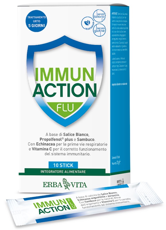 IMMUN ACTION FLU 10 STICKPACK - goldeneffe.it