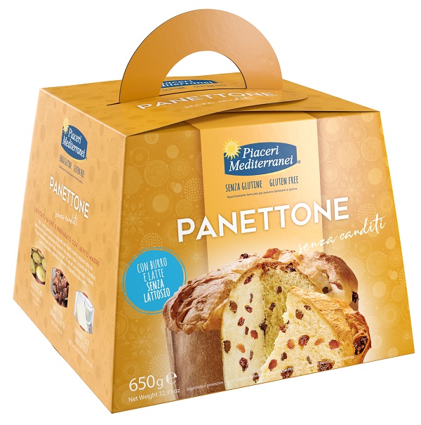 PIACERI MEDITERRANEI PANETTONE SENZA CANDITI 650 G - goldeneffe.it