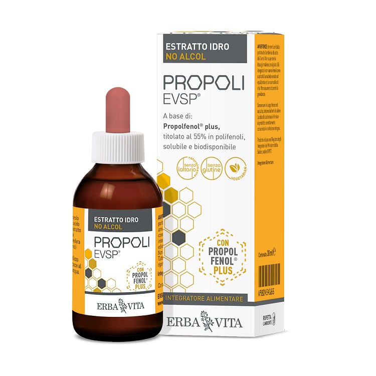 PROPOLI EVSP ESTRATTO IDRO NO ALCOL 30 ML - goldeneffe.it
