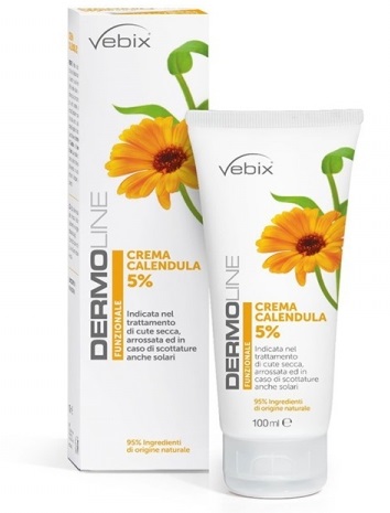 DERMOLINE CREMA VISO MANI CALENDULA 5% 100 ML - goldeneffe.it