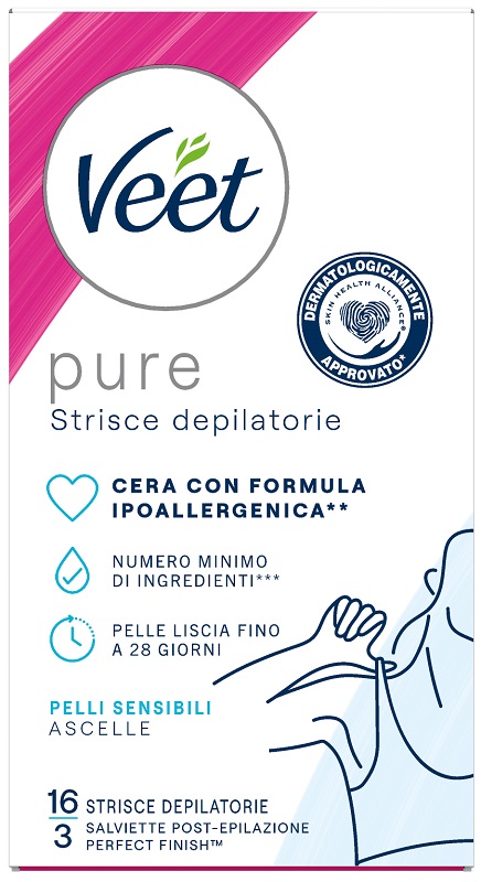 VEET STRISCE ASCELLE IPOALLERGENICHE 16 PEZZI - goldeneffe.it