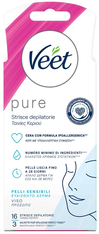 VEET STRISCE VISO IPOALLERGENICHE 16 PEZZI - goldeneffe.it