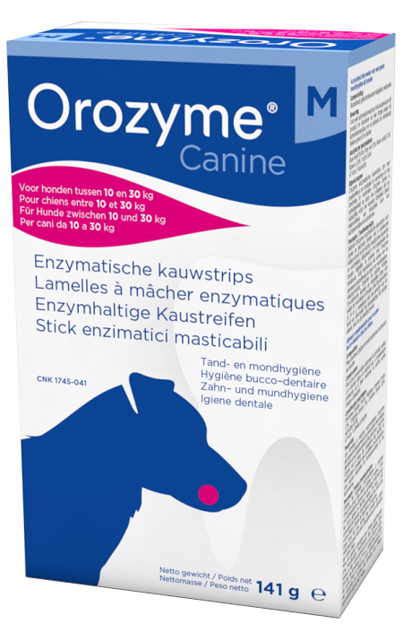 OROZYME CANINE STRISCE ENZIMATICHE MASTICABILI PER CANI DI TAGLIA MEDIA - goldeneffe.it