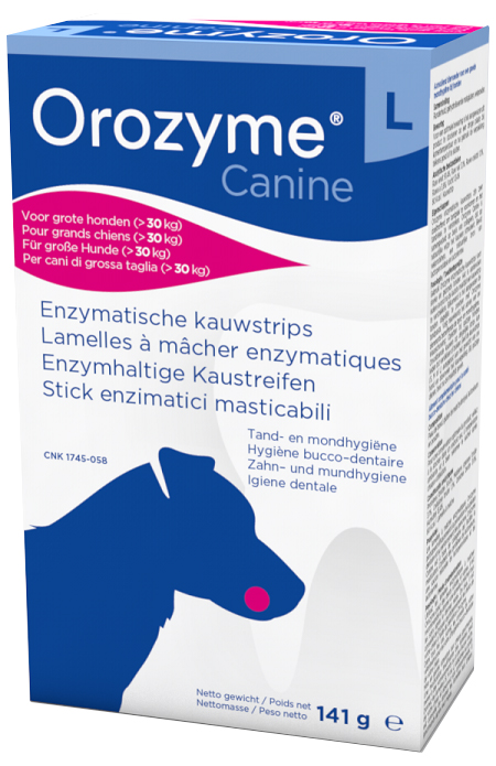 OROZYME CANINE STRISCE ENZIMATICHE MASTICABILI PER CANI DI TAGLIA GRANDE - goldeneffe.it