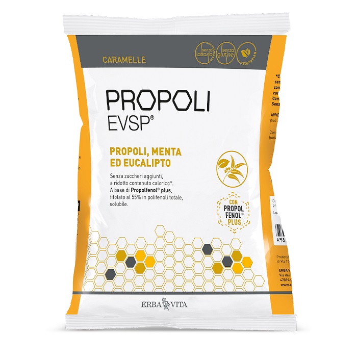 PROPOLI EVSP CARAMELLE PROPOLI MENTA EUCALIPTO 65 G - goldeneffe.it