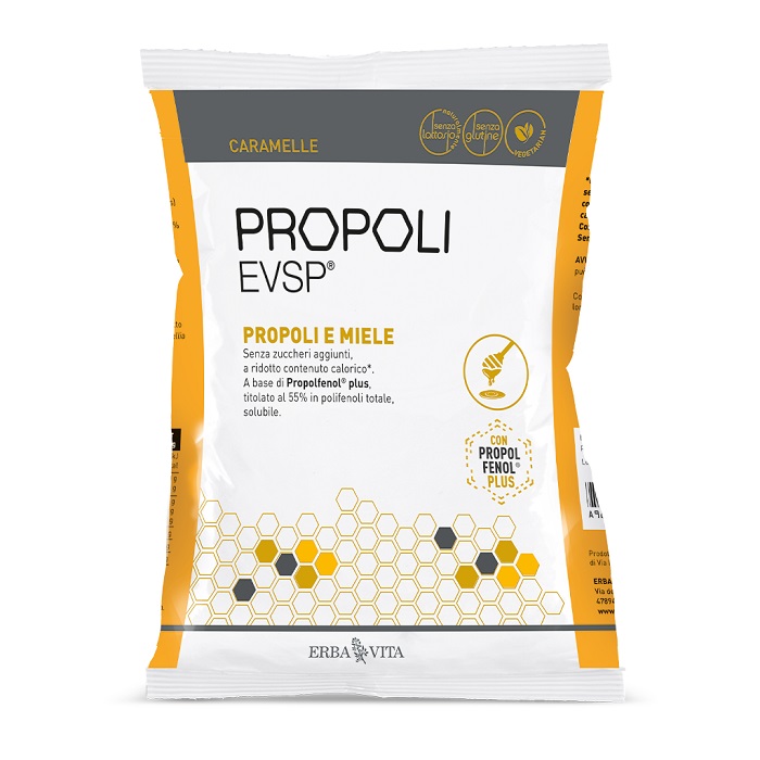 PROPOLI EVSP CARAMELLE PROPOLI MIELE 65 G - goldeneffe.it