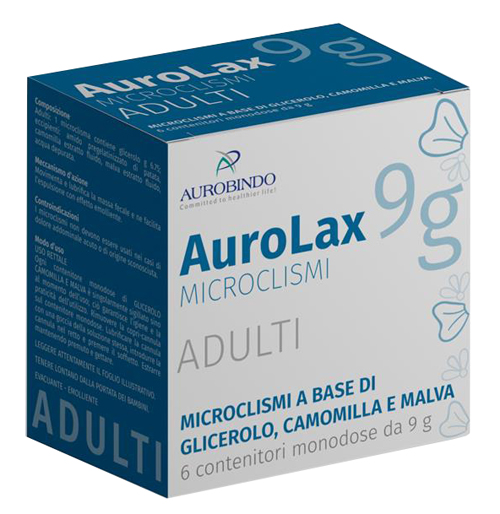 MICROCLISMI PER ADULTI AUROLAX 6 CONTENITORI 9 G - goldeneffe.it