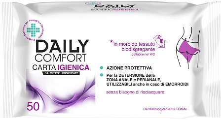 DAILY COMFORT CARTA IGIENICA 50 PEZZI - goldeneffe.it