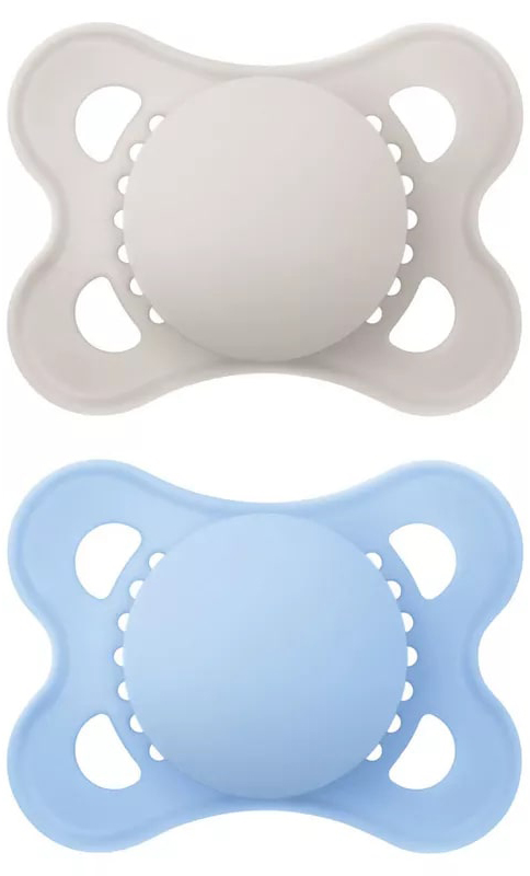 MAM SUCCHIETTO ORIGINAL 2-6 MESI SILICONE MASCHIO 2 PEZZI - goldeneffe.it