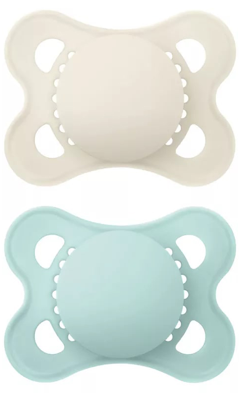 MAM SUCCHIETTO ORIGINAL 2-6 MESI SILICONE NEUTRO 2 PEZZI - goldeneffe.it