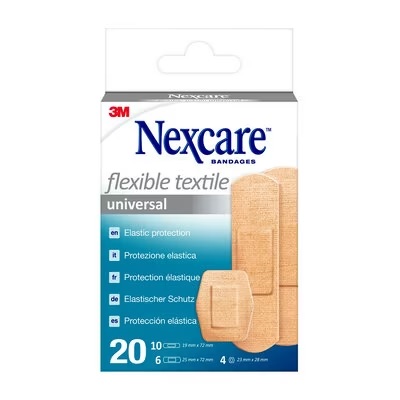 CEROTTO PREPARATO NEXCARE TEXTILE N0420AS ASSORTITI 3 MISURE 10 CEROTTI 19X72MM + 6 CEROTTI 25X72MM + 4 CEROTTI 22,5MM - goldeneffe.it