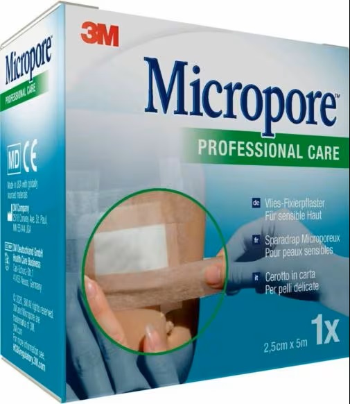 CEROTTO IN CARTA MICROPORE SURGICAL TAPE TAN M5X25MM - goldeneffe.it