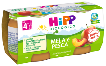 HIPP BIO OMOGENEIZZATO MELA/PESCA 2 X 80 G - goldeneffe.it
