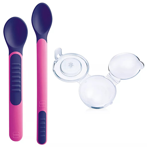 MAM HEAT SENSITIVE SPOONS & COVER 6+ FEMMINA - goldeneffe.it