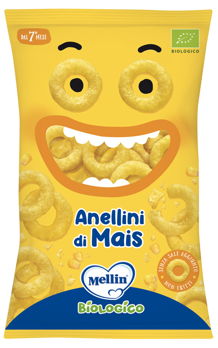 MELLIN SNACK BIO ANELLINI MAIS 15 G - goldeneffe.it