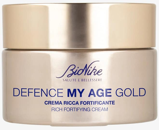 DEFENCE MY AGE GOLD CREMA RICCA FORTIFICANTE 50 ML - goldeneffe.it