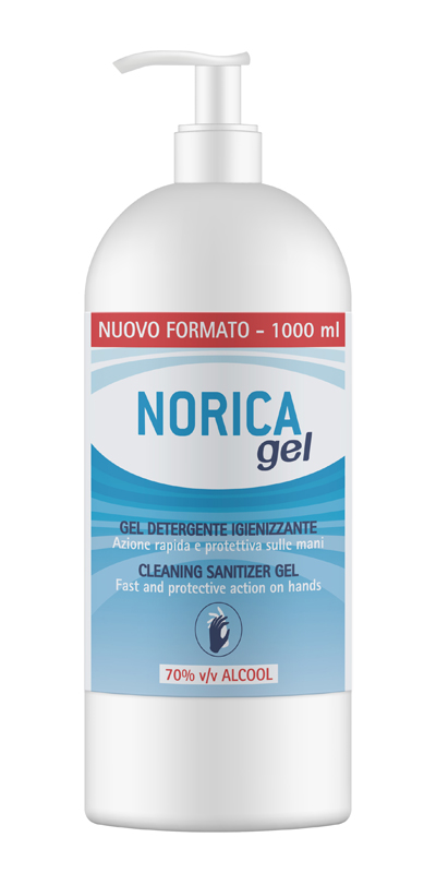 NORICA GEL DETERGENTE IGIENIZZANTE 70% ALCOOL 1000 ML - goldeneffe.it
