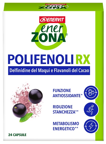 ENERZONA POLIFENOLI RX 24 CAPSULE - goldeneffe.it
