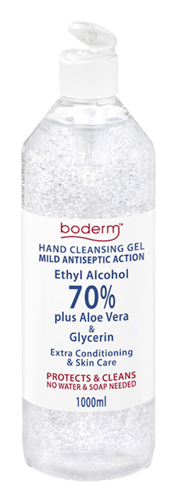 BODERM HAND CLEANSING GEL 70% 1 LITRO - goldeneffe.it
