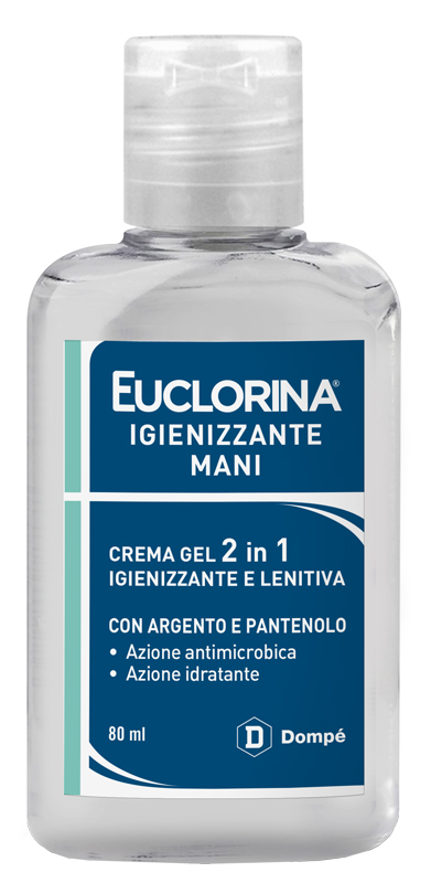 EUCLORINA IGIENIZZANTE MANI CREMA GEL 80 ML - goldeneffe.it
