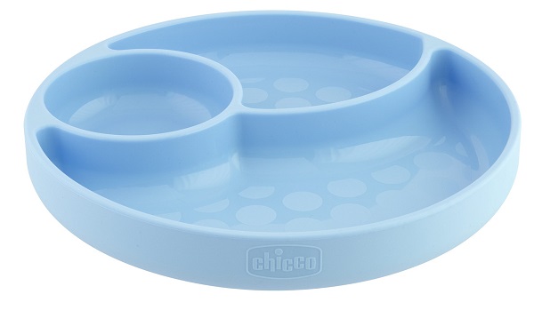 CHICCO PIATTO SILICONE VENTOSA BLU - goldeneffe.it