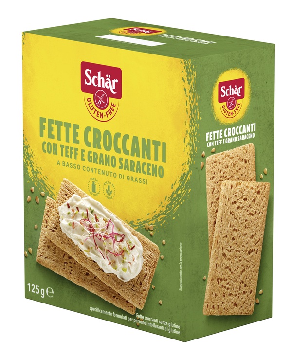 SCHAR FETTE CROCCANTI CON TEFF E GRANO SARACENO SENZA LATTOSIO 125 G - goldeneffe.it