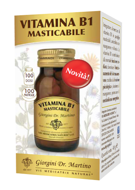 VITAMINA B1 MASTICABILE 100 PASTIGLIE - goldeneffe.it