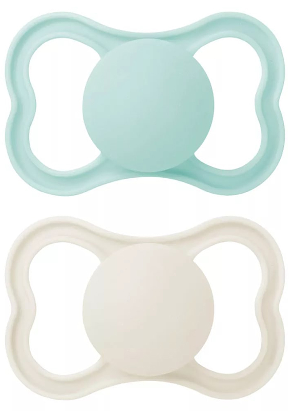 MAM AIR SUCCHIETTO 6+ MESI SILICONE NEUTRO 2 PEZZI - goldeneffe.it