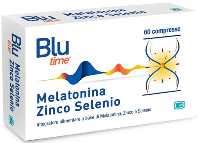 BLU TIME MELATONINA/ZINCO/SELENIO COMPRESSE - goldeneffe.it