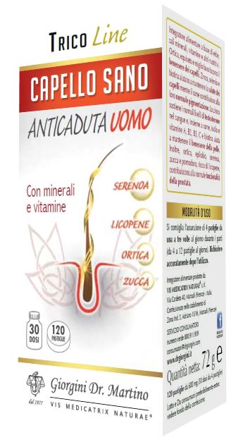 CAPELLO SANO ANTICADUTA UOMO 120 PASTIGLIE - goldeneffe.it
